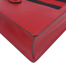 Load image into Gallery viewer, GUCCI Animalier Leather Top Handle Crossbody Bag Red 431277
