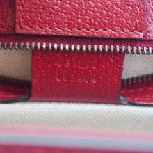 Load image into Gallery viewer, GUCCI Animalier Leather Top Handle Crossbody Bag Red 431277
