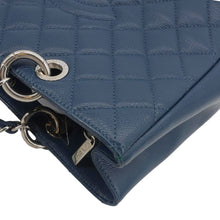 Load image into Gallery viewer, CHANEL Grand Shopping Blue Quilted Leather Tote
