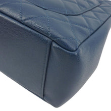 Load image into Gallery viewer, CHANEL Grand Shopping Quilted Leather Tote Bag Blue
