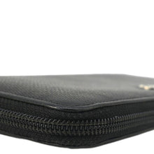 Load image into Gallery viewer, CHANEL Sevruga Leather Zip Around Wallet Black
