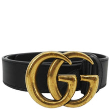 Load image into Gallery viewer, GUCCI GG Buckle Leather Belt Black 525040 Size 85/34
