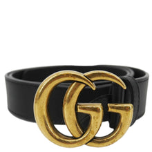 Load image into Gallery viewer, GUCCI GG Buckle Leather Belt Black 525040 Size 85/34
