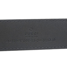 Load image into Gallery viewer, GUCCI GG Buckle Leather Belt Black 525040 Size 85/34
