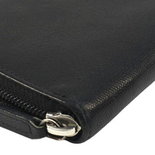 Load image into Gallery viewer, CHANEL Sevruga Leather Zip Around Wallet Black
