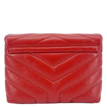 Load image into Gallery viewer, YVES SAINT LAURENT Loulou Toy Calfskin Leather Crossbody Bag Red
