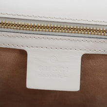 Load image into Gallery viewer, Gucci Sylvie Small Web Leather Shoulder Bag White 421882
