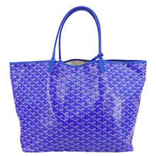 Load image into Gallery viewer, GOYARD Saint Louis PM Chevron Print Canvas Tote Bag Blue
