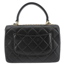 Load image into Gallery viewer, CHANEL Trendy CC Flap Quilted Leather Top Handle Shoulder Bag Black
