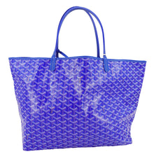 Load image into Gallery viewer, GOYARD Saint Louis PM Chevron Print Canvas Tote Bag Blue
