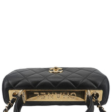 Load image into Gallery viewer, CHANEL Trendy CC Flap Quilted Leather Top Handle Shoulder Bag Black
