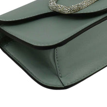 Load image into Gallery viewer, VALENTINO Jewel Logo Loco Small Leather Shoulder Bag Green
