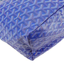 Load image into Gallery viewer, GOYARD Saint Louis PM Chevron Print Canvas Tote Bag Blue
