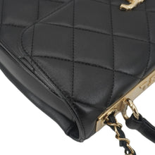 Load image into Gallery viewer, CHANEL Trendy CC Flap Quilted Leather Top Handle Shoulder Bag Black
