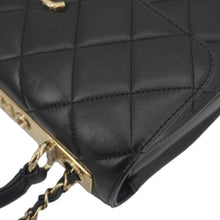 Load image into Gallery viewer, CHANEL Trendy CC Flap Quilted Leather Top Handle Shoulder Bag Black
