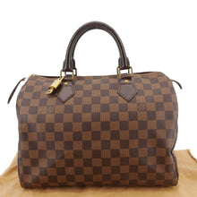 Load image into Gallery viewer, LOUIS VUITTON Speedy 30 Damier Ebene Satchel Bag Brown
