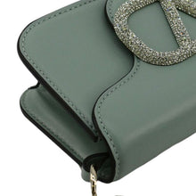 Load image into Gallery viewer, VALENTINO Jewel Logo Loco Small Leather Shoulder Bag Green
