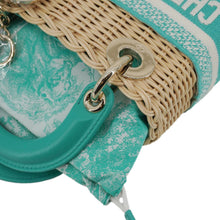 Load image into Gallery viewer, CHRISTIAN DIOR Lady Dior Mini Wicker Oblique Shoulder Bag Green
