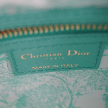 Load image into Gallery viewer, CHRISTIAN DIOR Lady Dior Mini Wicker Oblique Shoulder Bag Green
