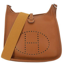 Load image into Gallery viewer, HERMES Evelyne PM Clemence Leather Crossbody Bag Brown
