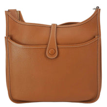 Load image into Gallery viewer, HERMES Evelyne PM Clemence Leather Crossbody Bag Brown
