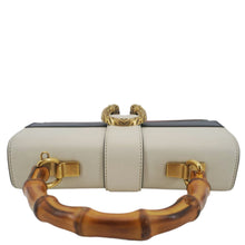 Load image into Gallery viewer, GUCCI Dionysus Bamboo Medium Leather Top Handle Shoulder Bag White 448075
