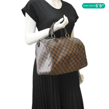 Load image into Gallery viewer, LOUIS VUITTON Speedy 30 Damier Ebene Satchel Bag Brown
