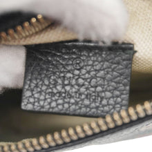 Load image into Gallery viewer, GUCCI Logo Print Small Grained Calfskin Leather Belt Bag Black 527792
