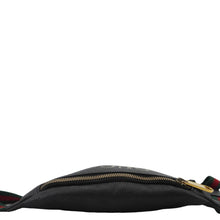 Load image into Gallery viewer, GUCCI Logo Print Small Grained Calfskin Leather Belt Bag Black 527792
