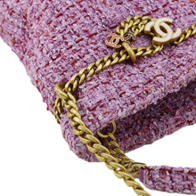 Load image into Gallery viewer, CHANEL Pending CC Tweed Enamel Drawstring Tote Bucket Bag Pink
