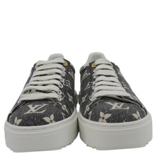 Load image into Gallery viewer, LOUIS VUITTON TimeOut Monogram Denim Sneakers Bicolor Size 36
