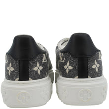 Load image into Gallery viewer, LOUIS VUITTON TimeOut Monogram Denim Sneakers Bicolor Size 36
