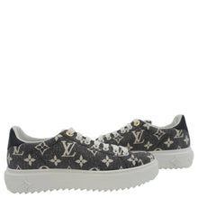 Load image into Gallery viewer, LOUIS VUITTON TimeOut Monogram Denim Sneakers Bicolor Size 36
