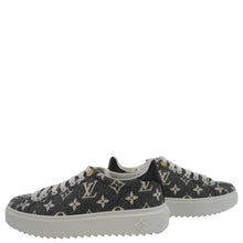 Load image into Gallery viewer, LOUIS VUITTON TimeOut Monogram Denim Sneakers Bicolor Size 36
