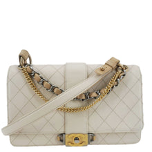 Load image into Gallery viewer, CHANEL CC Flap Quilted Leather Chain Crossbody Bag White
