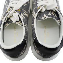 Load image into Gallery viewer, LOUIS VUITTON TimeOut Monogram Denim Sneakers Bicolor Size 36
