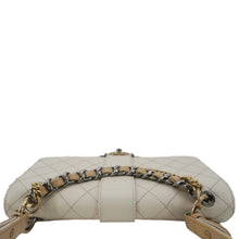 Load image into Gallery viewer, CHANEL CC Flap Quilted Leather Chain Crossbody Bag White
