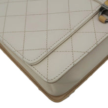 Load image into Gallery viewer, CHANEL CC Flap Quilted Leather Chain Crossbody Bag White
