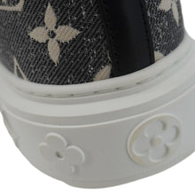 Load image into Gallery viewer, LOUIS VUITTON TimeOut Monogram Denim Sneakers Bicolor Size 36
