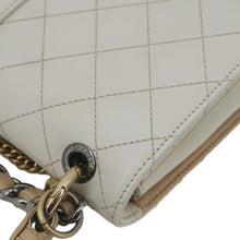 Load image into Gallery viewer, CHANEL CC Flap Quilted Leather Chain Crossbody Bag White
