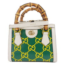 Load image into Gallery viewer, GUCCI Diana Mini GG Monogram Calfskin Leather Tote Bag Green 655661
