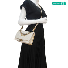 Load image into Gallery viewer, CHANEL CC Flap Quilted Leather Chain Crossbody Bag White

