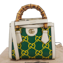 Load image into Gallery viewer, GUCCI Diana Mini GG Monogram Calfskin Leather Tote Bag Green 655661
