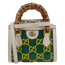 Load image into Gallery viewer, GUCCI Diana Mini GG Monogram Calfskin Leather Tote Bag Green 655661
