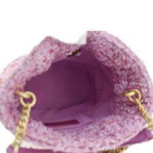 Load image into Gallery viewer, CHANEL Pending CC Tweed Enamel Drawstring Tote Bucket Bag Pink
