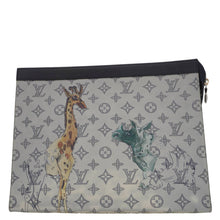 Load image into Gallery viewer, LOUIS VUITTON Savane Pochette Monogram Chapman Canvas Pouch Dune
