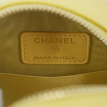 Load image into Gallery viewer, CHANEL Crystal CC Round Quilted Caviar Leather Chain Crossbody Bag Yellow
