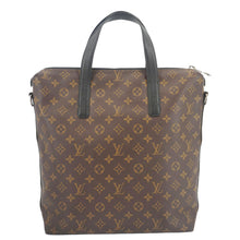 Load image into Gallery viewer, LOUIS VUITTON Kitan Monogram Macassar Canvas Top Handle Bag Brown
