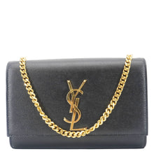 Load image into Gallery viewer, YVES SAINT LAURENT Kate Medium Grain De Poudre Leather Crossbody Bag Black
