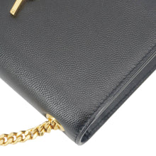 Load image into Gallery viewer, YVES SAINT LAURENT Kate Medium Grain De Poudre Leather Crossbody Bag Black
